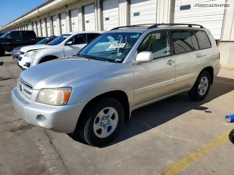 JTEGD21A270167262 — 2007 Toyota Highlander, Естественный износ, фото до ремонта