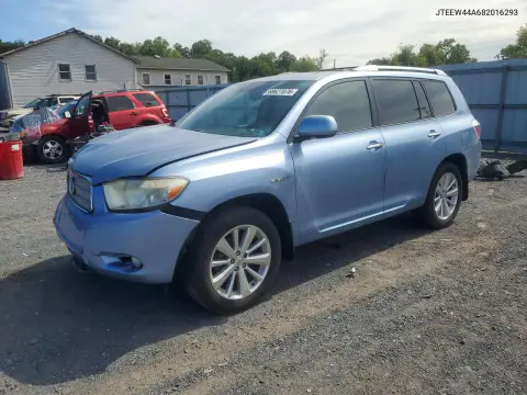 JTEEW44A682016293 — 2008 Toyota Highlander, Передняя часть, фото до ремонта