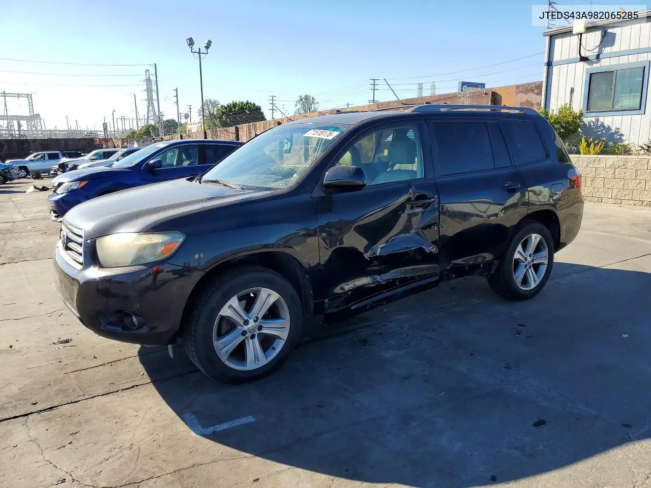 2008 Toyota Highlander Sport VIN JTEDS43A982065285 фото 1