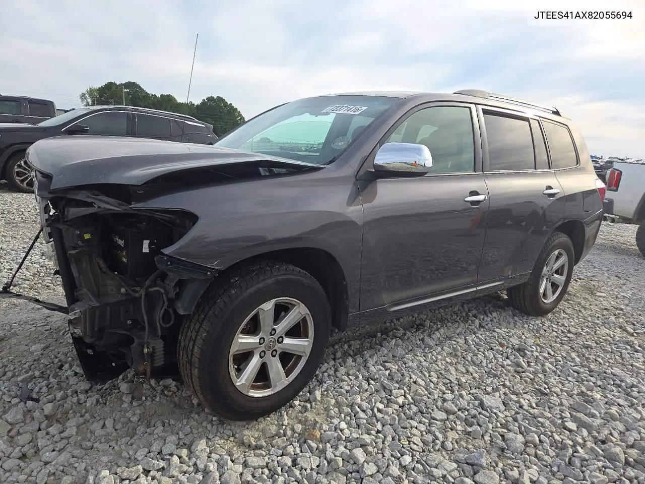 2008 Toyota Highlander Base VIN JTEES41AX82055694 фото 1