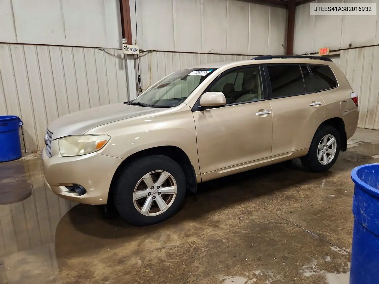 JTEES41A382016932 Toyota Highlander 2008 — повреждение Боковая часть, фото до ремонта