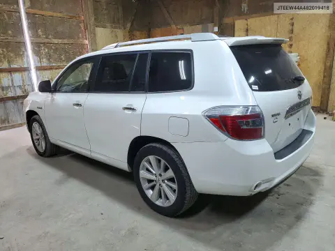 2008 Toyota Highlander Hybrid Limited VIN JTEEW44A482019418 фото 2