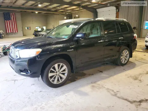 JTEEW44A882012486 — 2008 Toyota Highlander, Передняя часть, фото до ремонта