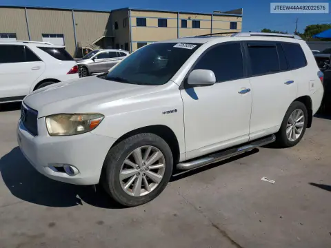 JTEEW44A482022576 — 2008 Toyota Highlander, Передняя часть, фото до ремонта