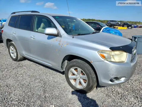 2008 Toyota Highlander Base VIN JTEDS41A782030196 фото 4