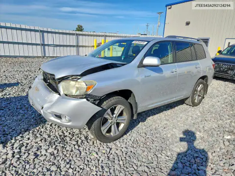 JTEES43A292124294 — 2009 Toyota Highlander, Передняя часть, фото до ремонта