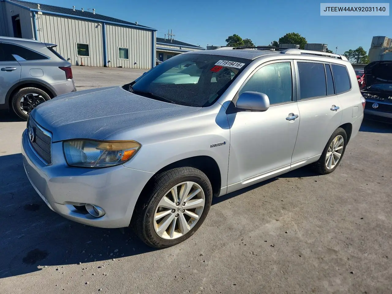 2009 Toyota Highlander Hybrid Limited VIN JTEEW44AX92031140 фото 1