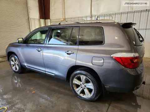 2009 Toyota Highlander Sport VIN JTEES43A892121190 фото 2