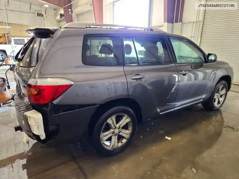 2009 Toyota Highlander Sport VIN JTEES43A892121190 фото 3