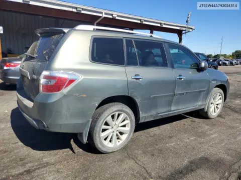2009 Toyota Highlander Hybrid Limited VIN JTEEW44A792034514 фото 3