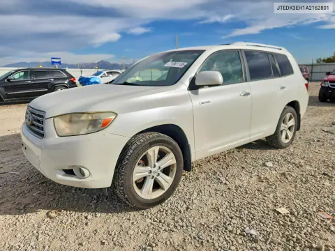 JTEDK3EH1A2162801 — 2010 Toyota Highlander, Передняя часть, фото до ремонта