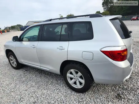 2010 Toyota Highlander Base VIN 5TDZA3EH9AS002736 фото 2