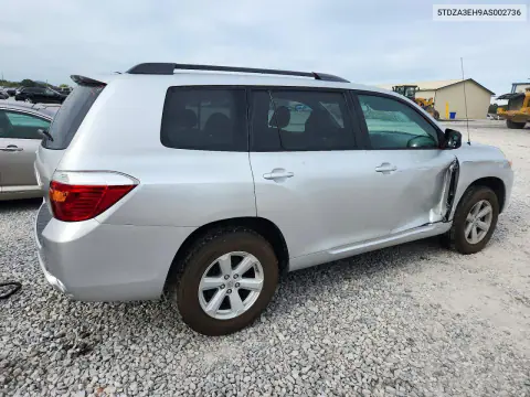 2010 Toyota Highlander Base VIN 5TDZA3EH9AS002736 фото 3