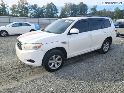 5TDZA3EH5AS006573 — 2010 Toyota Highlander, Сторона, фото до ремонта