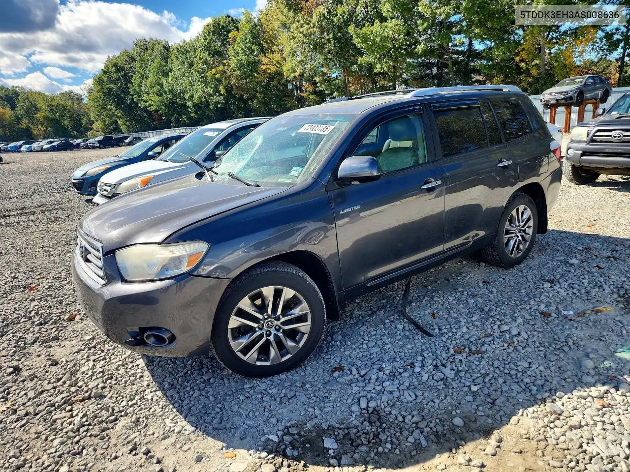 2010 Toyota Highlander Limited VIN 5TDDK3EH3AS008636 фото 1