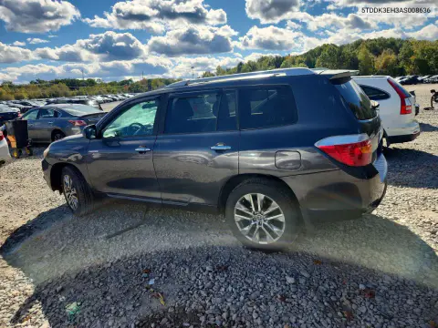 2010 Toyota Highlander Limited VIN 5TDDK3EH3AS008636 фото 2