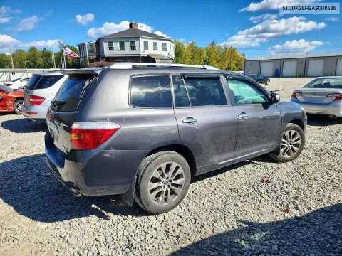 2010 Toyota Highlander Limited VIN 5TDDK3EH3AS008636 фото 3