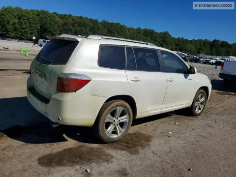 5TDXK3EH5AS003032 — 2010 Toyota Highlander, фото 3 с аукциона Copart 16.10.2026, Естественный износ