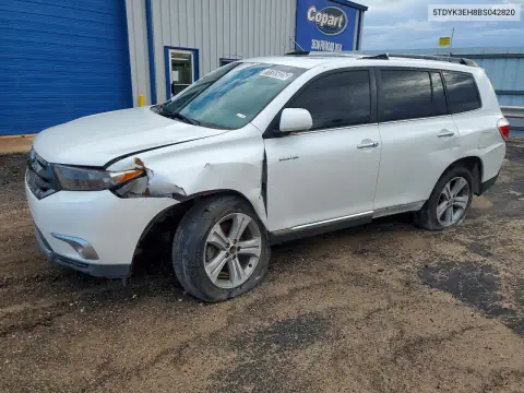 5TDYK3EH8BS042820 — 2011 Toyota Highlander, Передняя часть, фото до ремонта