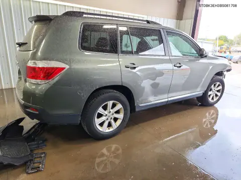 2011 Toyota Highlander Se VIN 5TDBK3EH3BS081708 фото 3