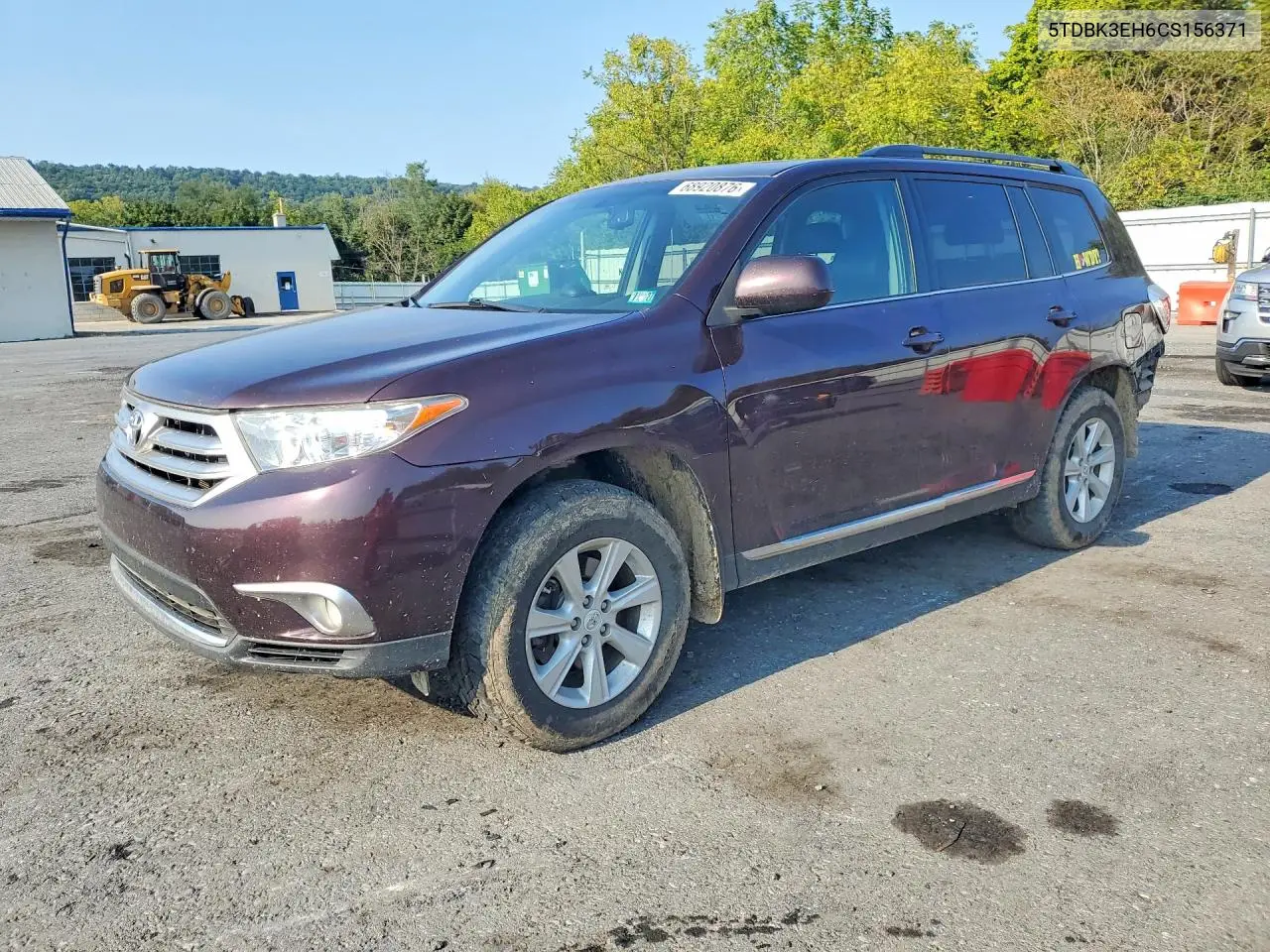 2012 Toyota Highlander Se VIN 5TDBK3EH6CS156371 фото 1