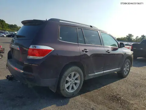 2012 Toyota Highlander Se VIN 5TDBK3EH6CS156371 фото 3