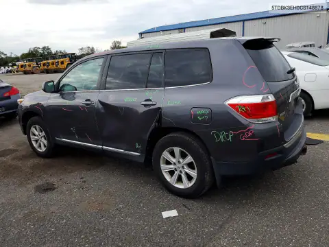5TDBK3EH0CS148878 — 2012 Toyota Highlander, фото 2 с аукциона Copart, Сторона