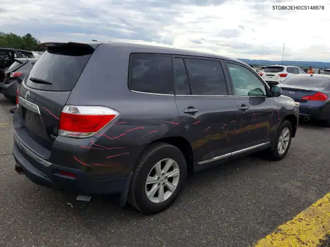 5TDBK3EH0CS148878 — 2012 Toyota Highlander, фото 3 с аукциона Copart, Сторона