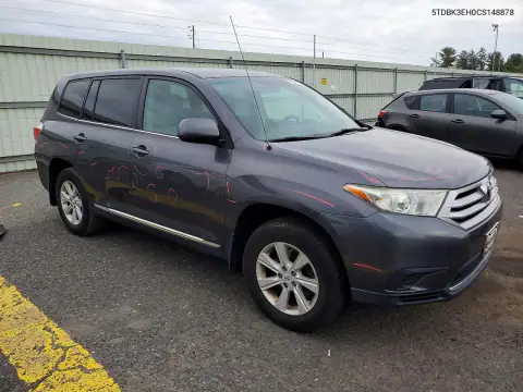 5TDBK3EH0CS148878 — 2012 Toyota Highlander, фото 4 с аукциона Copart, Сторона