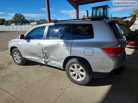 5TDBK3EHXCS142716 — 2012 Toyota Highlander, фото 2 с аукциона Copart, Боковая часть