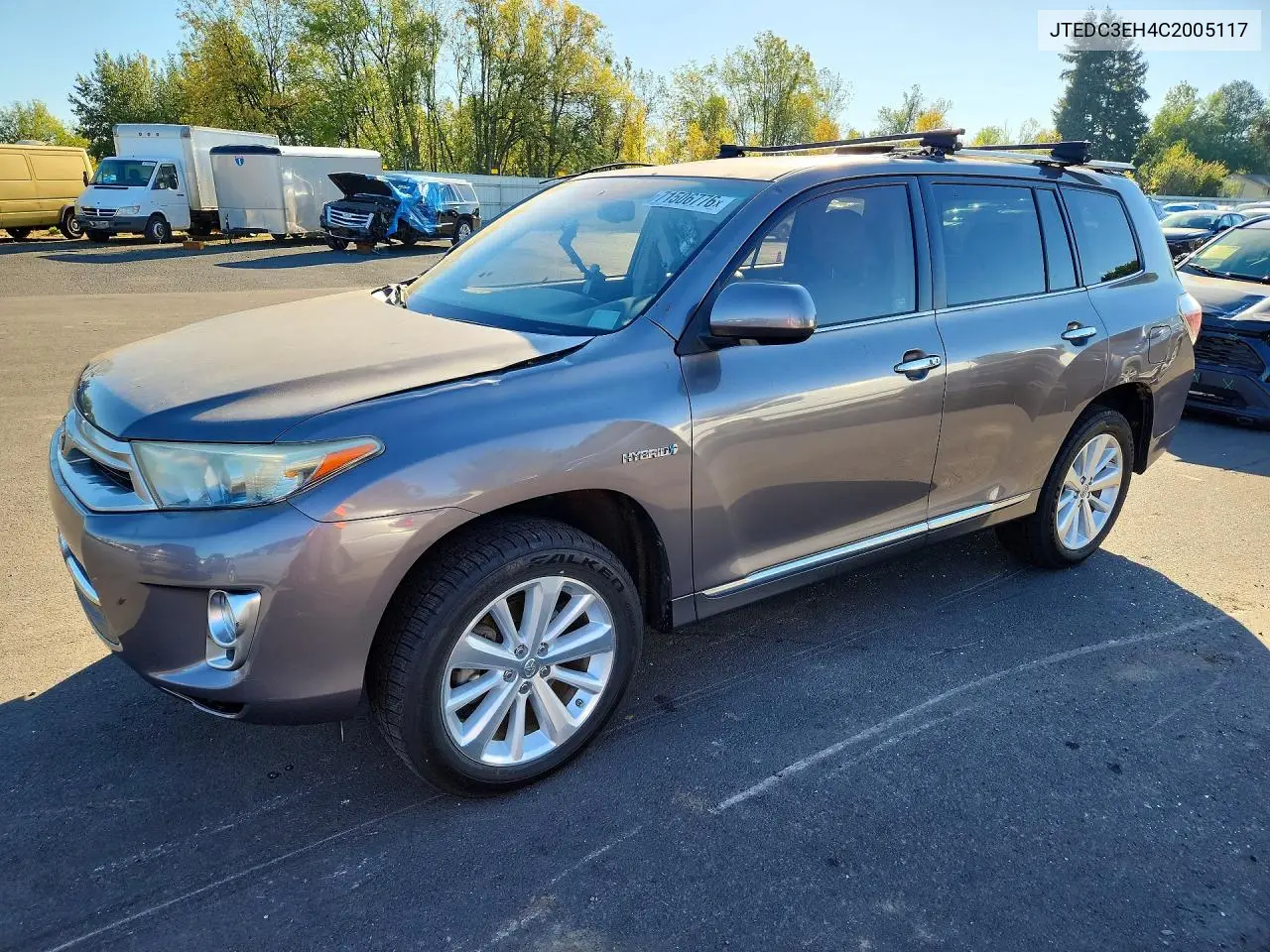 2012 Toyota Highlander Hybrid Limited VIN JTEDC3EH4C2005117 фото 1