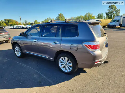 2012 Toyota Highlander Hybrid Limited VIN JTEDC3EH4C2005117 фото 2