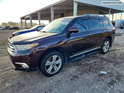 5TDDK3EH7CS127583 — 2012 Toyota Highlander, Подтопление, фото до ремонта