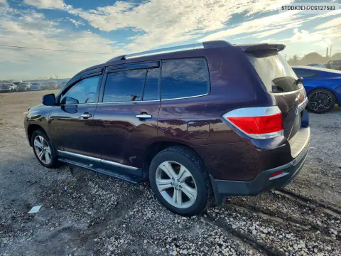 2012 Toyota Highlander Limited VIN 5TDDK3EH7CS127583 фото 2