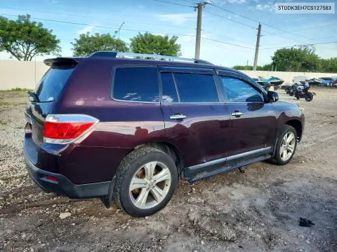 2012 Toyota Highlander Limited VIN 5TDDK3EH7CS127583 фото 3