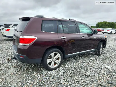 2012 Toyota Highlander Limited VIN 5TDDK3EH4CS126665 фото 3