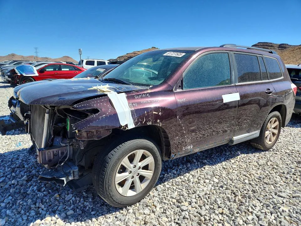 2013 TOYOTA HIGHLANDER VIN 5TDZK3EH2DS132911 фото 1