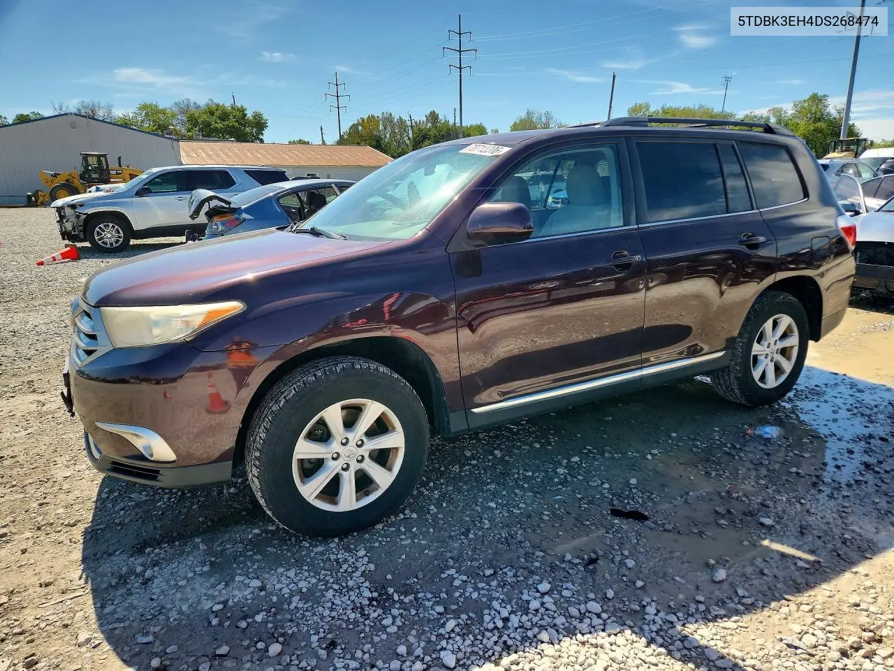 5TDBK3EH4DS268474 Toyota Highlander 2013 — повреждение Задняя часть, фото до ремонта