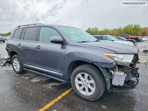 2013 Toyota Highlander Plus VIN 5TDBK3EH2DS214476 фото 4