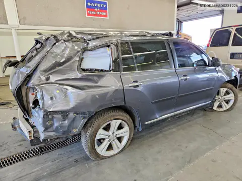 2013 Toyota Highlander Limited VIN 5TDDK3EH8DS231226 фото 3