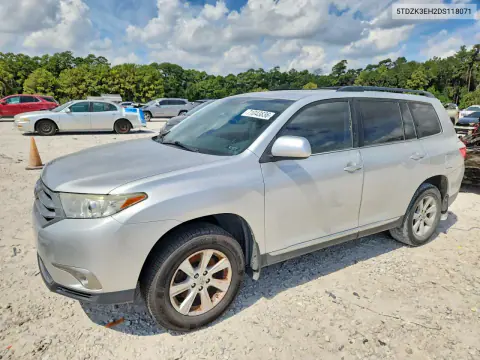 5TDZK3EH2DS118071 — 2013 Toyota Highlander, Задняя часть, фото до ремонта