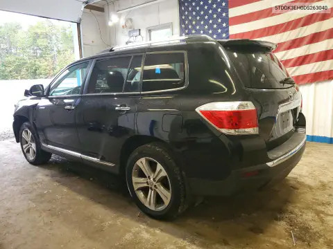 2013 Toyota Highlander Limited VIN 5TDDK3EH0DS263040 фото 2