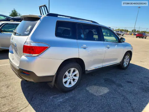2013 Toyota Highlander Se VIN 5TDBK3EH8DS200243 фото 3