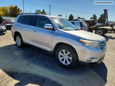 2013 Toyota Highlander Se VIN 5TDBK3EH8DS200243 фото 4
