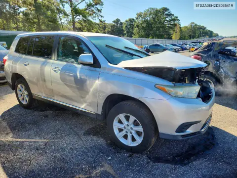 2013 Toyota Highlander Base VIN 5TDZA3EH2DS035419 фото 4