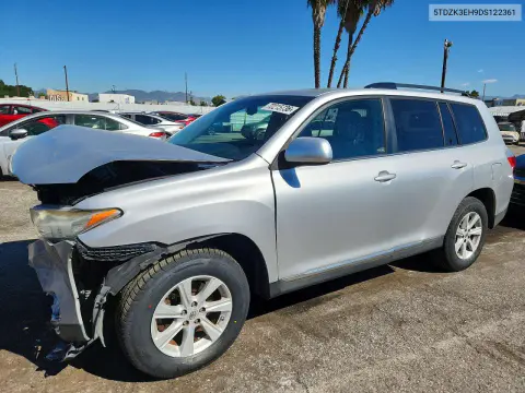 5TDZK3EH9DS122361 — 2013 Toyota Highlander, Передняя часть, фото до ремонта