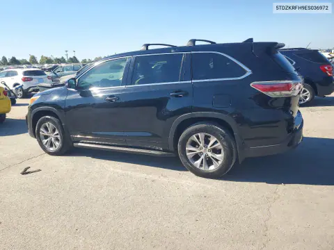 2014 Toyota Highlander Le Plus VIN 5TDZKRFH9ES036972 фото 2