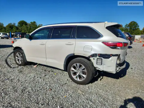 5TDJKRFH0ES050871 — 2014 Toyota Highlander, фото 2 с аукциона Copart, Передняя часть