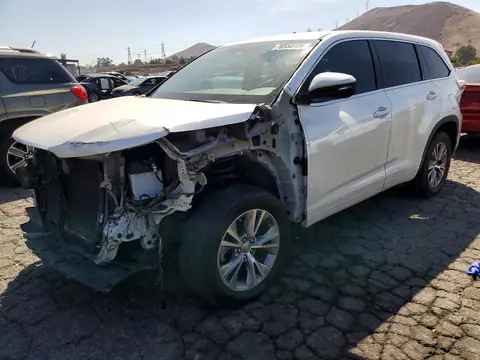 5TDZKRFH4ES020596 — 2014 Toyota Highlander, Передняя часть (Front End), фото до ремонта
