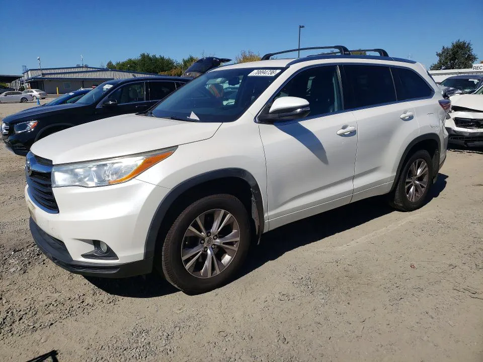 2014 Toyota Highlander VIN 5TDJKRFH8ES031369 фото 1